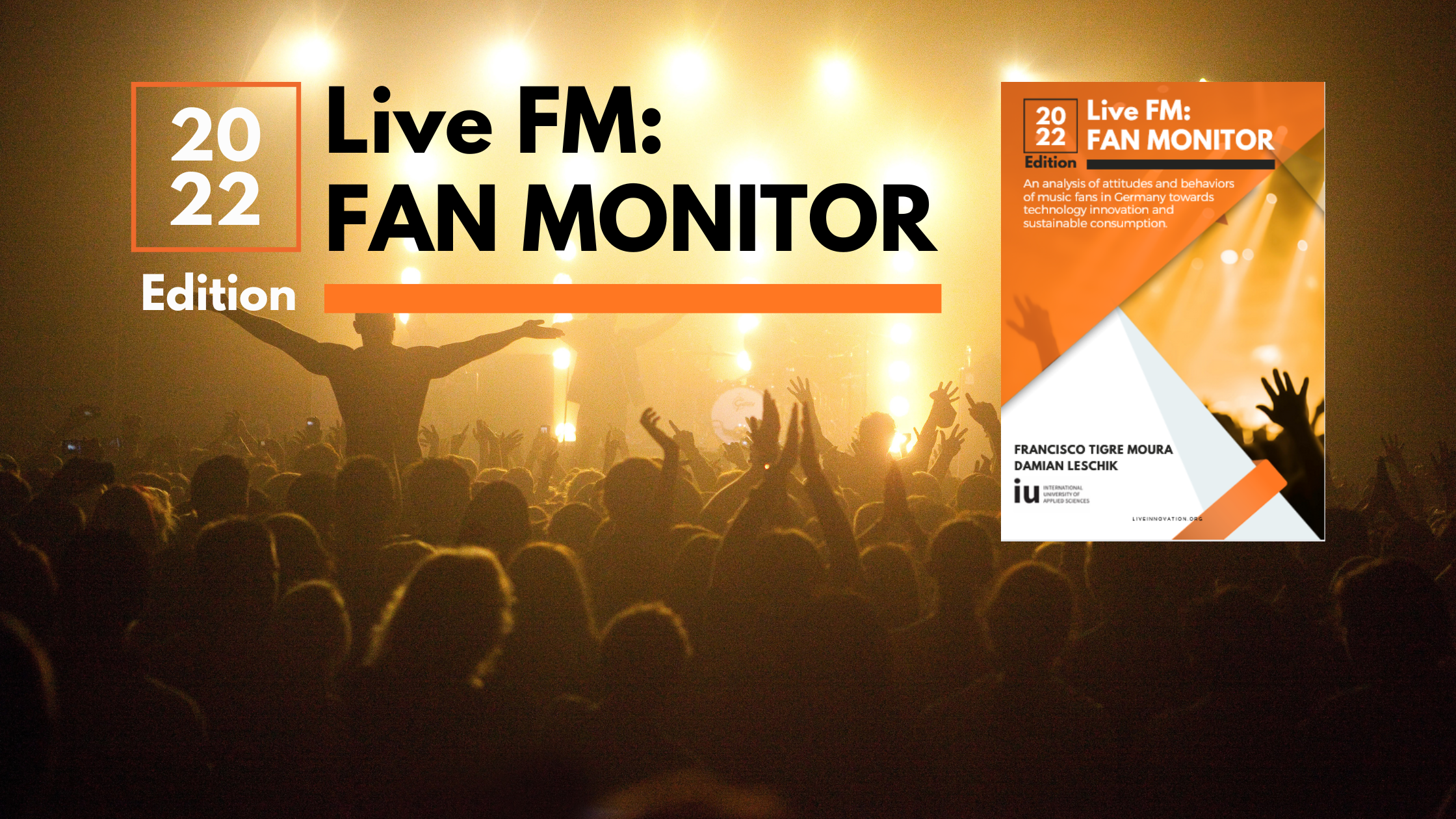 Cover page of the 2022 Live FM Fan Monitor report by Francisco Tigre Moura